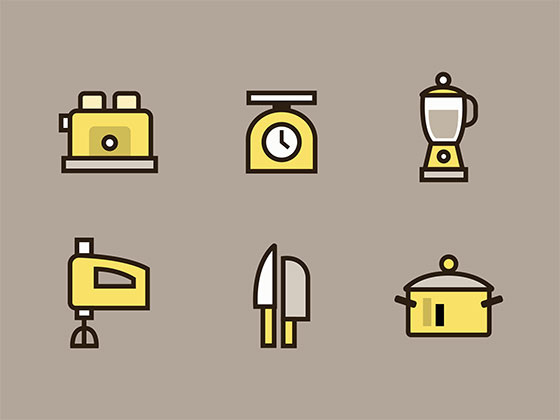 Kitchen Essentials Icons素材之家精选sketch素材
