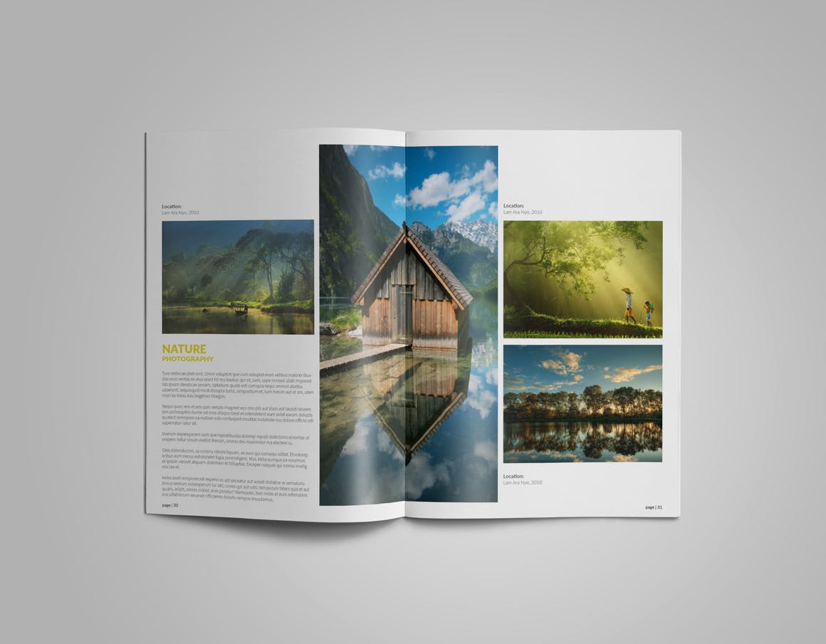 人像摄影艺术作品合集杂志画册设计模板 Photographer Album Portfolio插图(3)