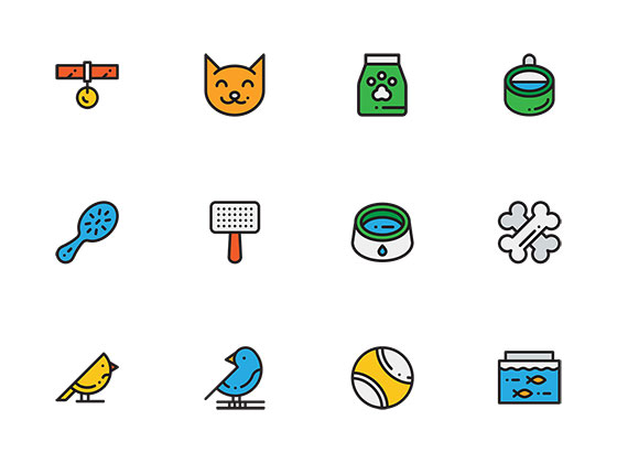 50 枚宠物商店元素图标素材之家精选sketch素材