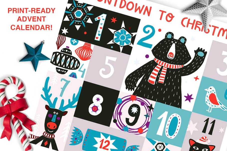 欢乐时光可爱手绘圣诞元素合集 MERRY & BRIGHT – Christmas Set插图(6)