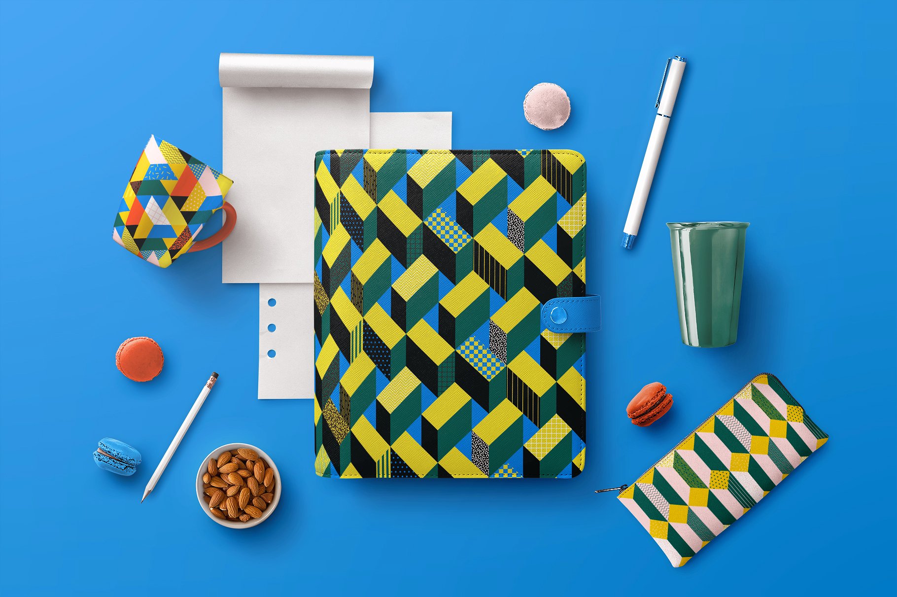 15款独特非常吸眼球的3D多彩立体几何图案纹理 3D Pattern Collection插图(4)