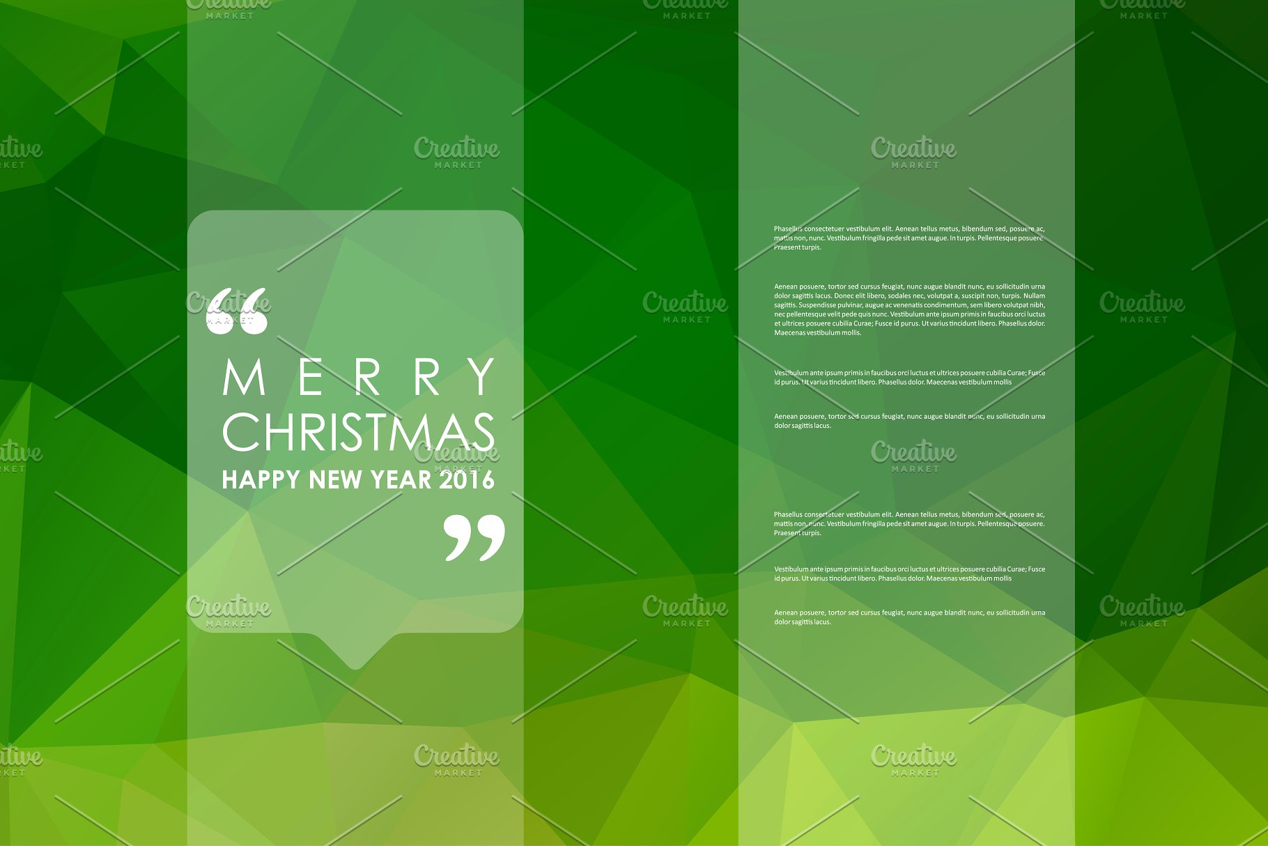 圣诞节主题小册子模板 Merry Christmas Brochures插图(11)