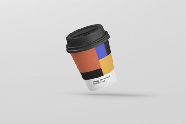 浓缩咖啡杯一次性纸杯素材库精选 Espresso Coffee Cup Mockup