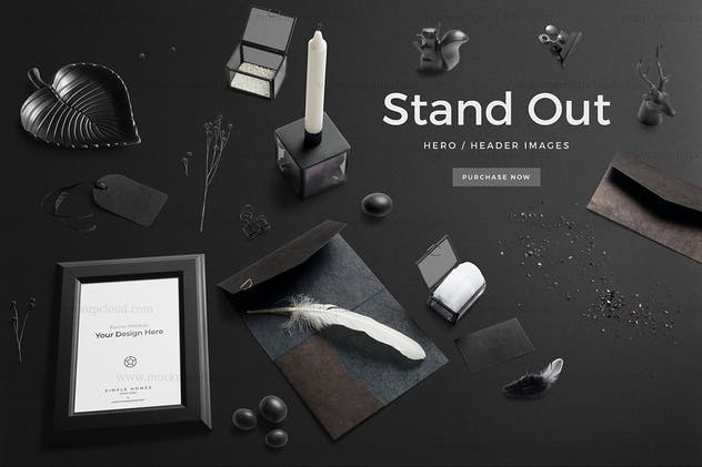 经典样机模板v3-金框画框相框模板 Simple Homes Mockup Vol. 6插图(4)