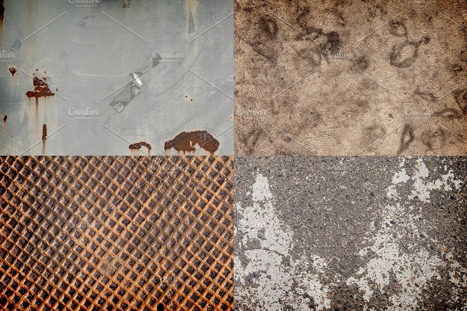 破损残旧墙体纹理素材 Grunge Texture Pack 1插图(2)