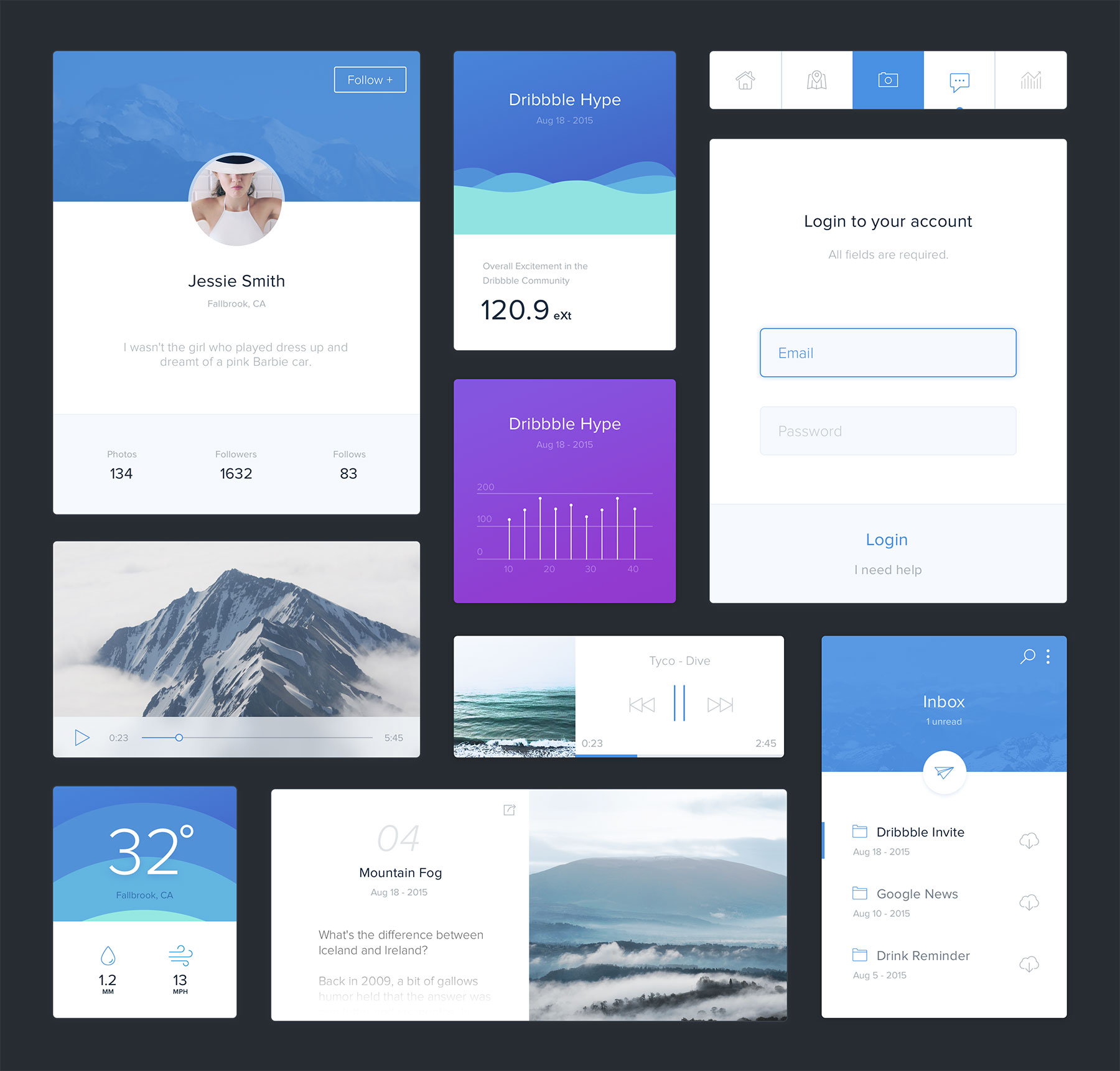 Blue UI Kit