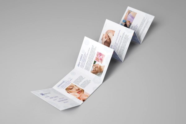 方形迷你折页宣传册样机V2 Square Mini Brochure Seven Panel Mockups 02