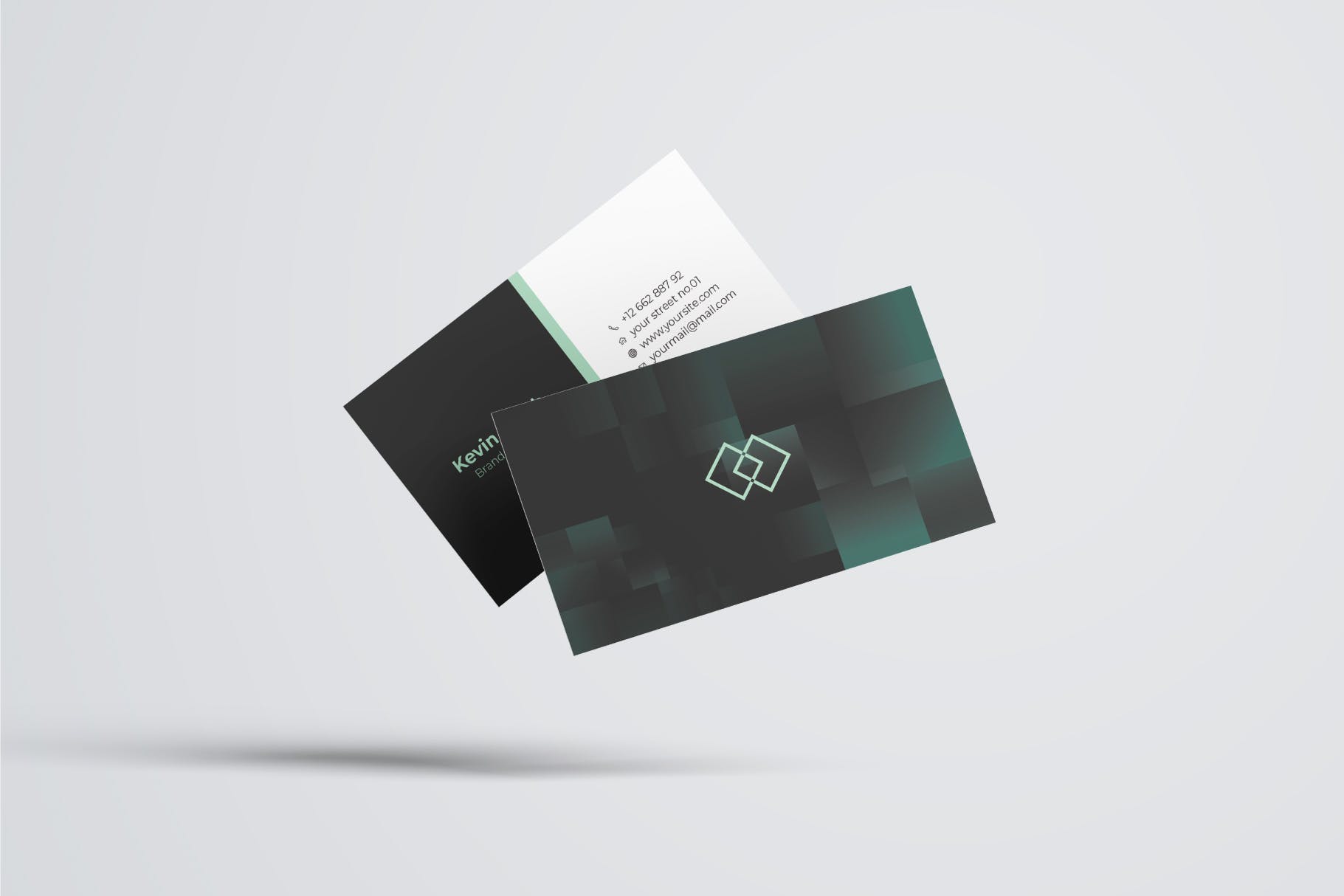 标准实用的企业宣传素材库精选名片模板素材v51 Business Card Template.v51插图(1)