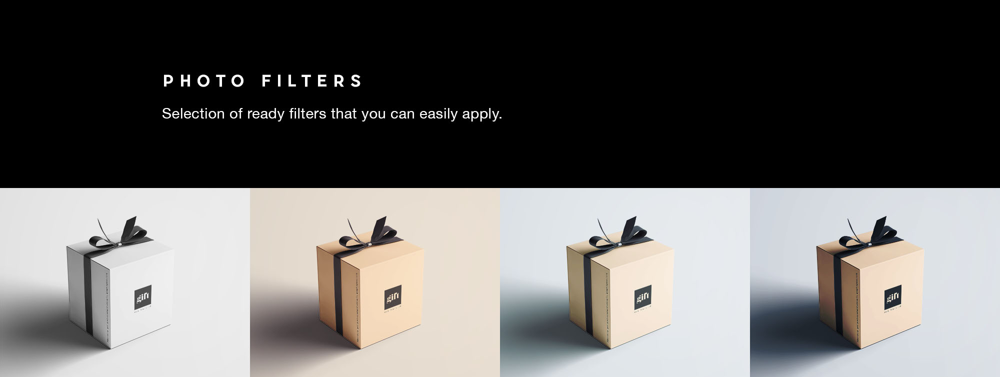 礼品包装盒设计效果图样机 Gift Box Mockup插图(8)