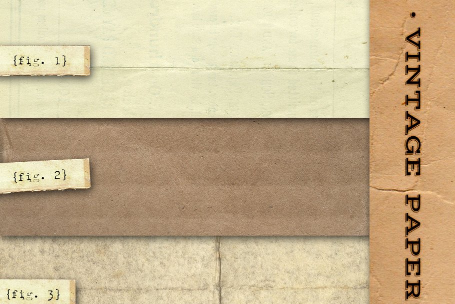 复古纸张背景纹理 Vintage Paper Textures – No. 1插图(1)