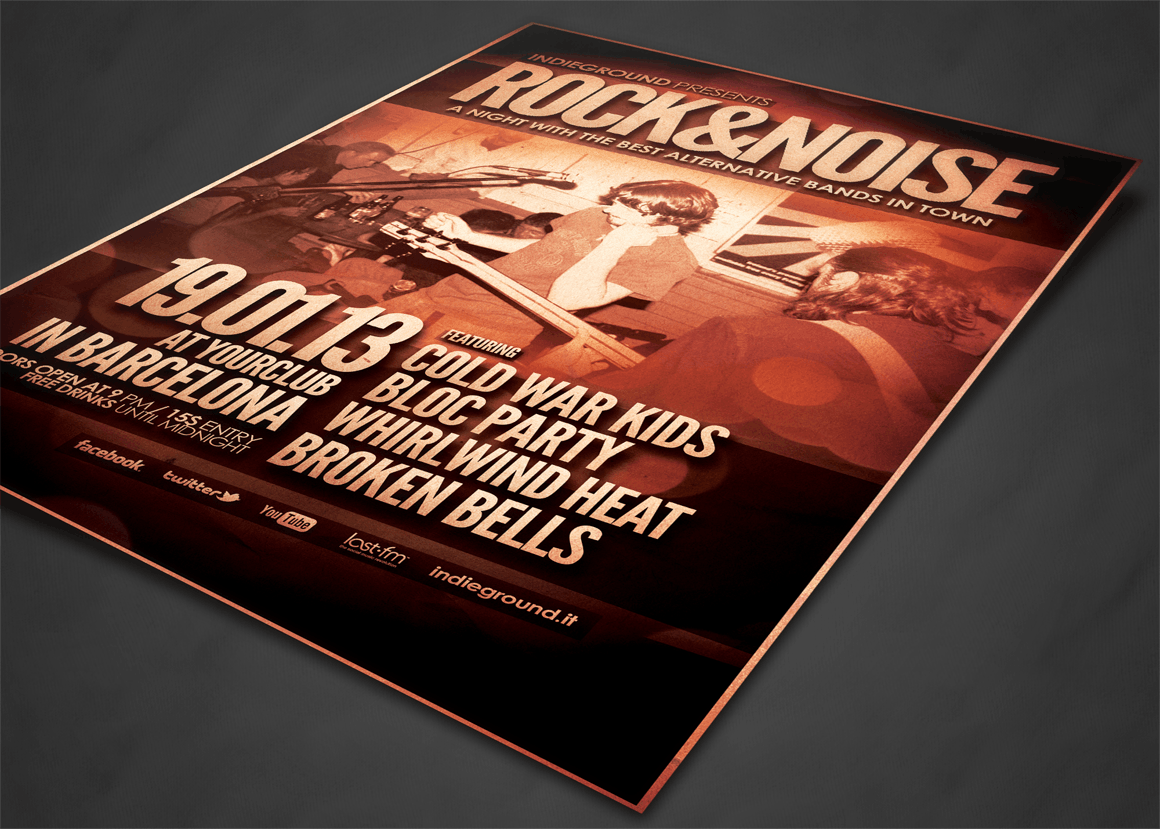 传单设计印刷效果图样机素材库精选模板 Flyer Mock Ups插图(1)