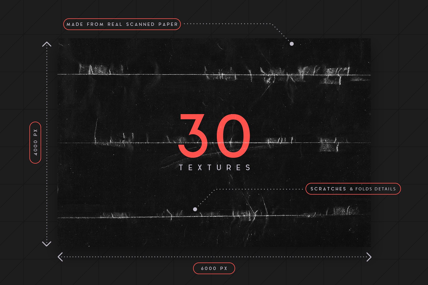 炫酷黑色纸张图层纹理 Black Paper Textures插图(2)