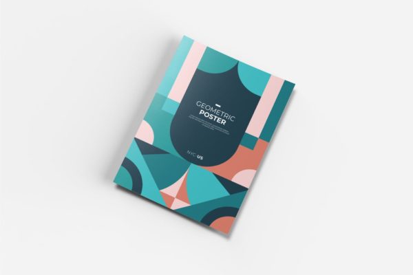 创意几何图形背景宣传单设计模板v3 Creative Geometric Flyer