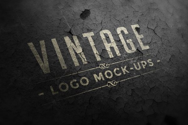 复古怀旧风格Logo样机 Vintage Logo Mock-ups