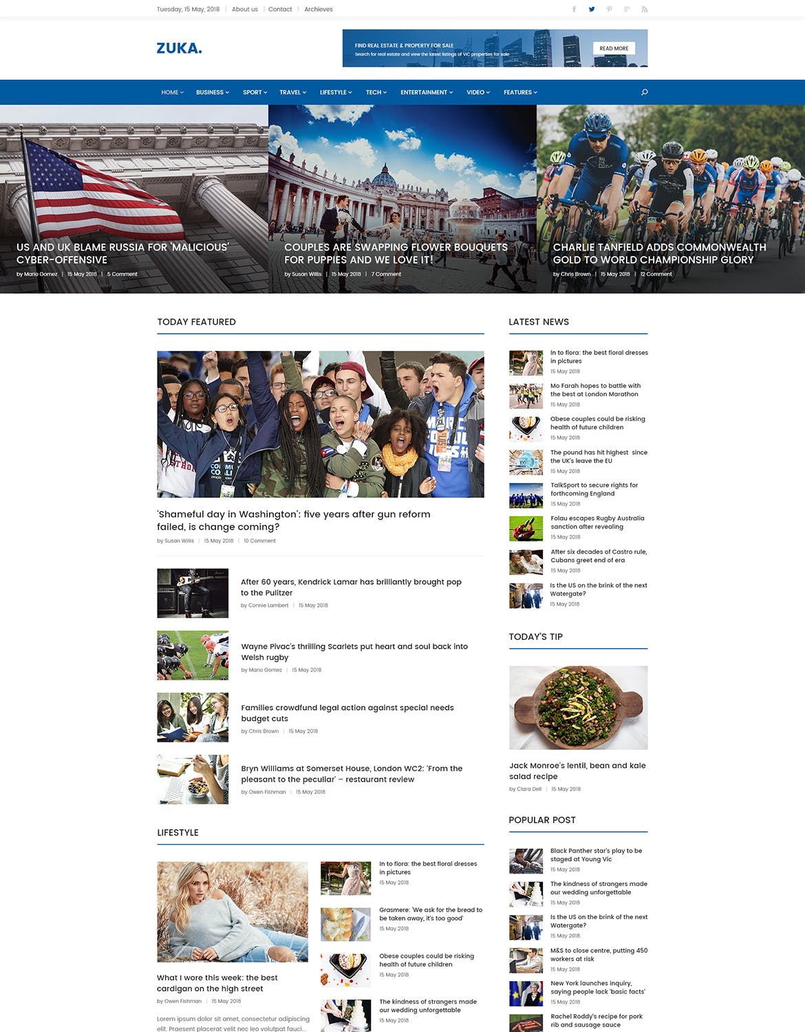 响应式设计风格多用途网站设计PSD模板 Zuka | Responsive Multi-Purpose PSD Template插图(8)