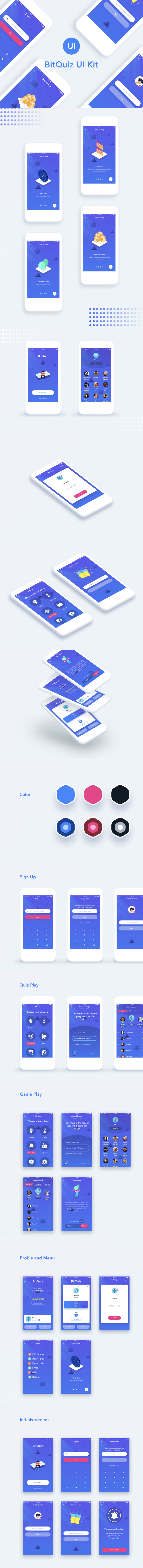素材库下午茶：问答测试等互动轻互动小应用APP UI KITS模板套装下载[Sketch]插图