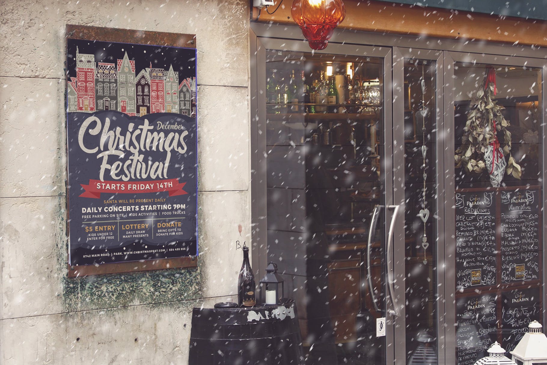 圣诞节庆祝主题海报传单设计模板v2 Christmas Flyer Template Vol.2插图(3)