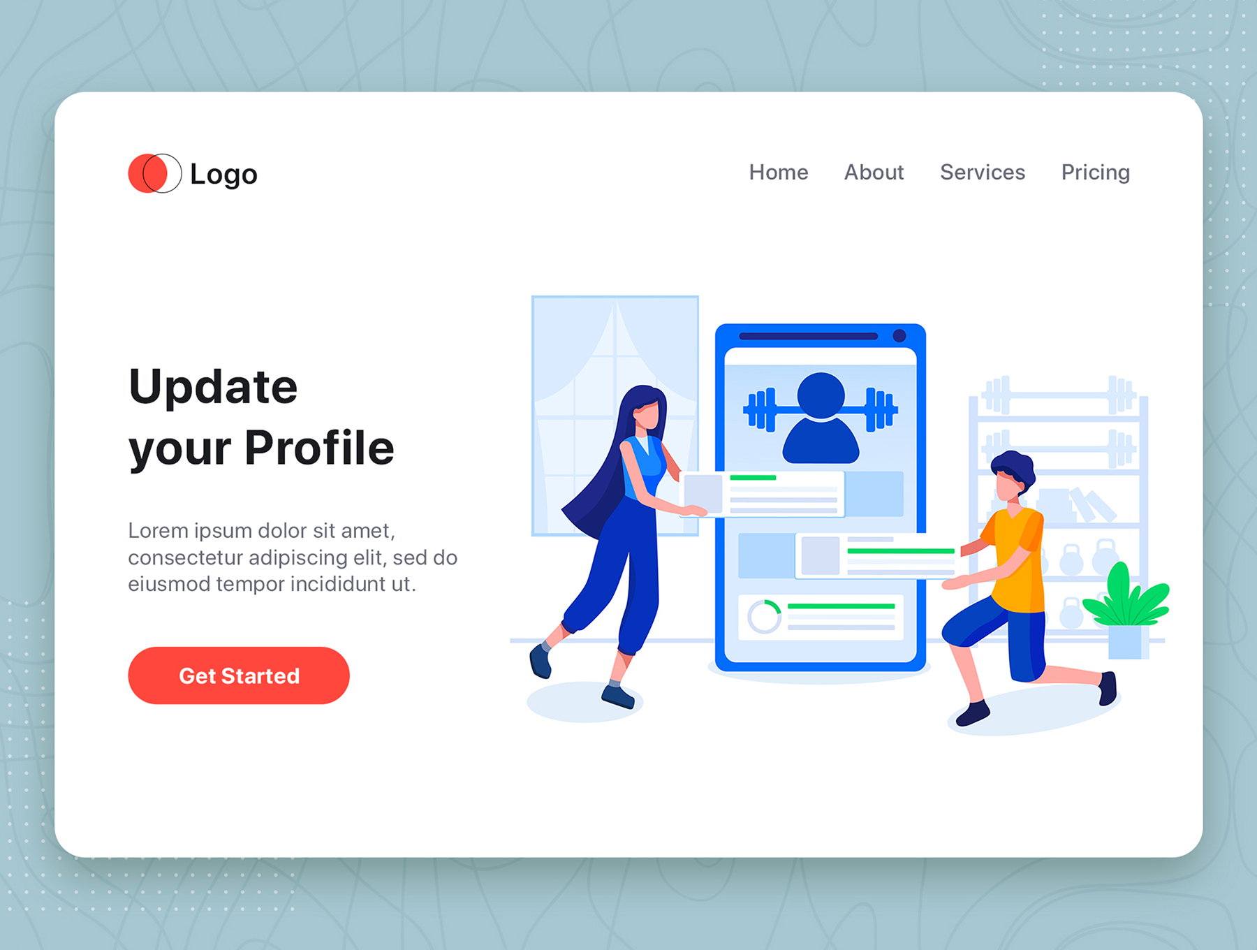 素材库下午茶:10个不同场景的Web矢量插画集插图(7)