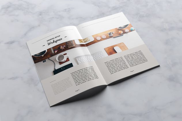 创意时尚生活方式杂志设计INDD模板 Creative Magazine插图(4)