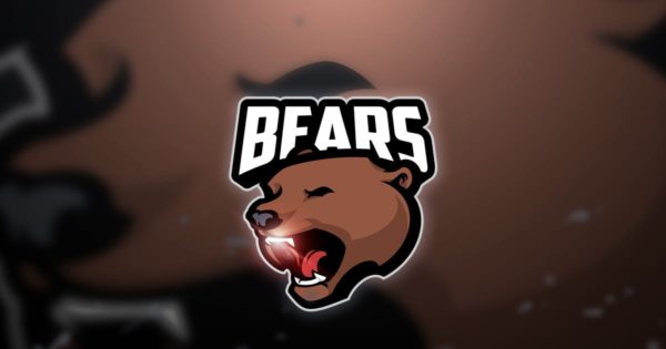 棕熊电子竞技战队队徽Logo模板 Bear – Mascot &amp; Esport Logo