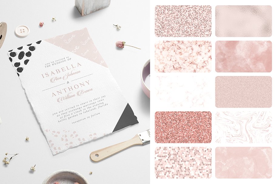 纯手绘腮红笔刷纹理 Brush Blush Patterns Pro插图(1)