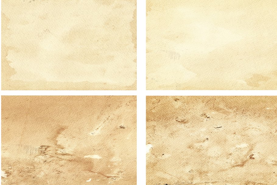 13种风格老式纸张纹理背景 Set of 13 old paper backgrounds插图(1)