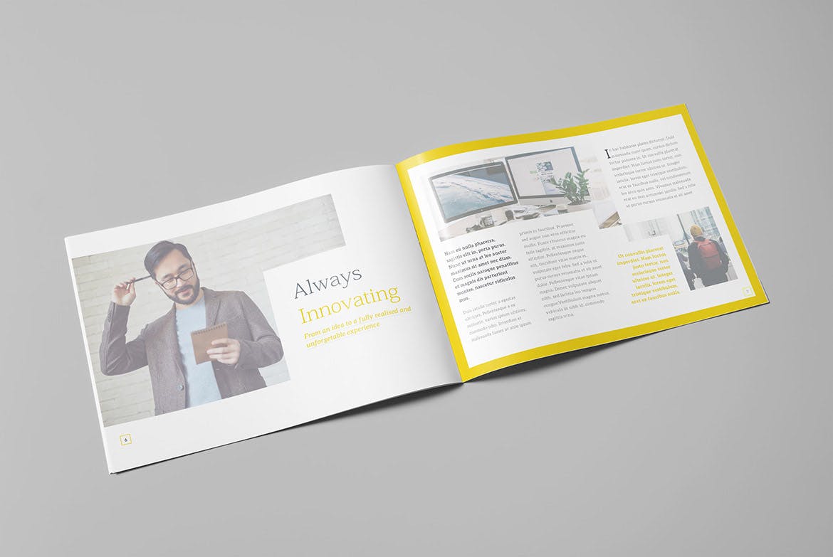 创意公司横版画册设计模板v2 The Creative Brochure – Landscape Vol.2插图(3)