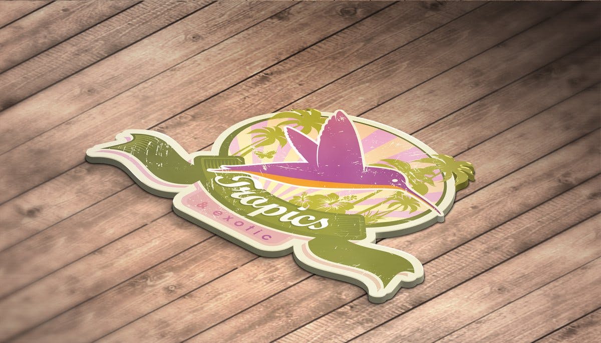 3D效果Logo商标设计效果图样机 3D Logo Mock Up插图(2)