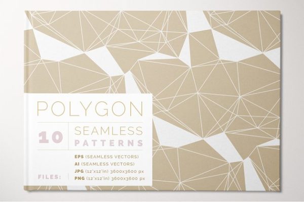 多边形线条矢量图案纹理 Polygon Lines Vector Patterns