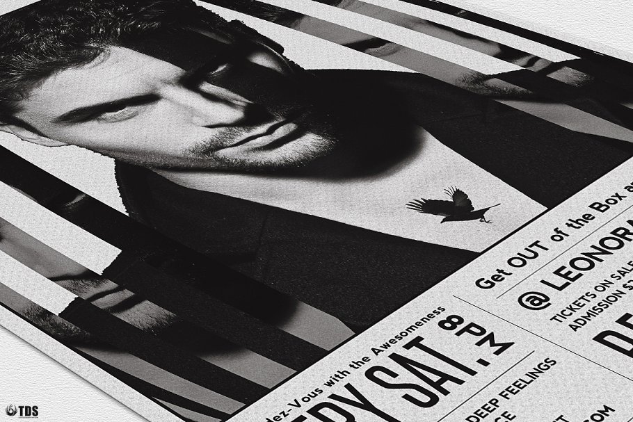 夜店俱乐部狂欢派对传单模板 Release Yourself Flyer PSD插图(5)