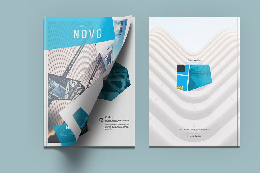 A4&美国信纸规格杂志通用模板 Novo Modern Magazine插图(9)