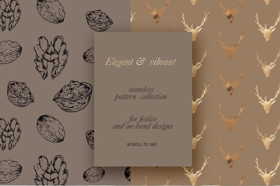 圣诞&冬天主题设计素材合集[2.34GB] Christmas & Winter Graphics Bundle插图(6)