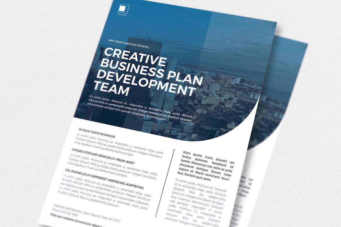 多色企业宣传海报/传单设计模板 Multicolor Corporate Flyer插图(6)