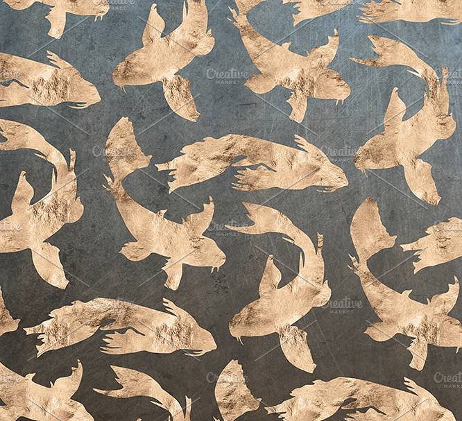 奢华玫瑰金和彩虹色图案纹理 Silent Waters Rose Gold & Iridescent插图(4)