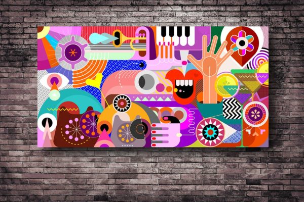 抽象艺术插画矢量背景素材 Abstract Art Vector Background