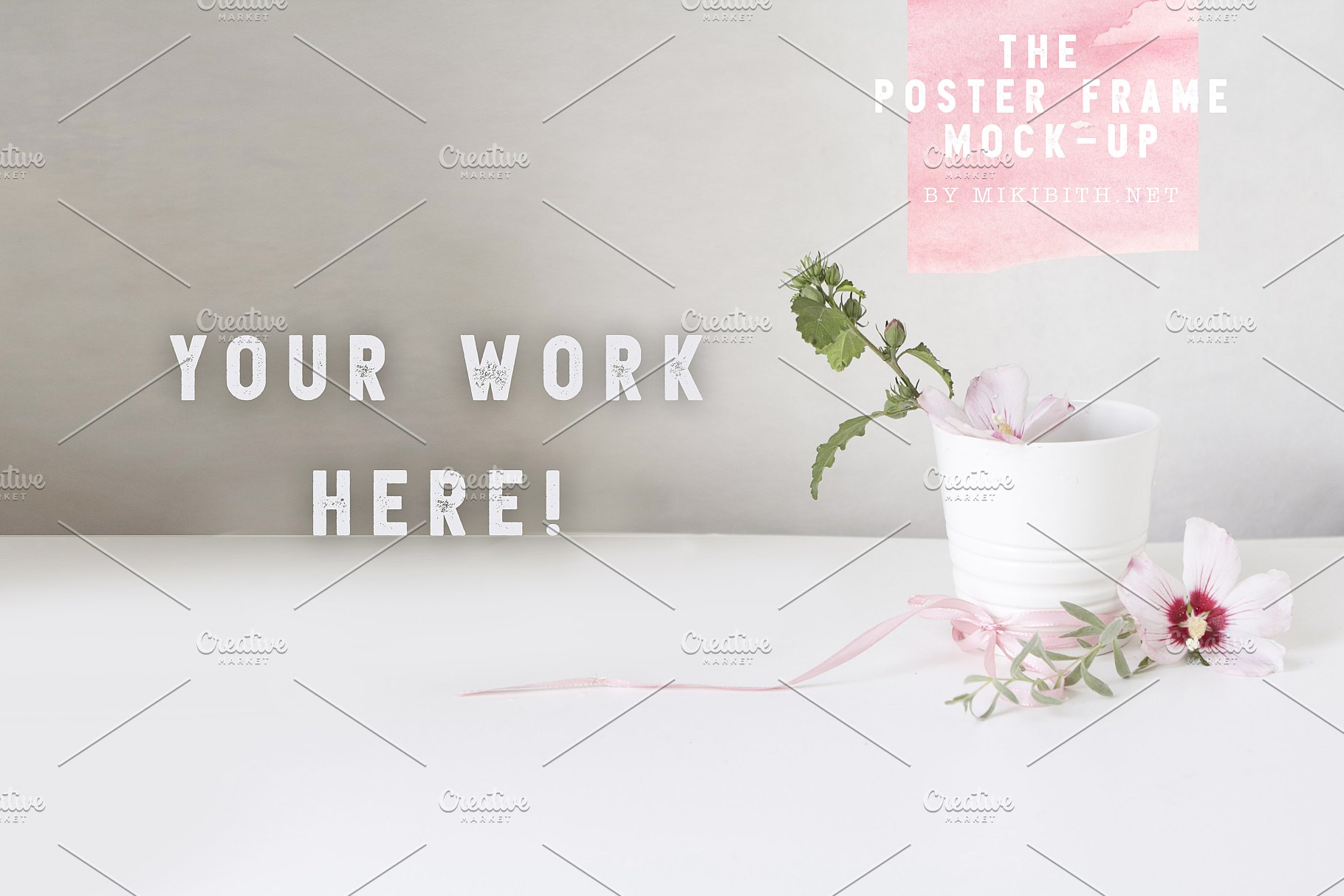 海报画报框样机 Poster frame mockups插图(3)