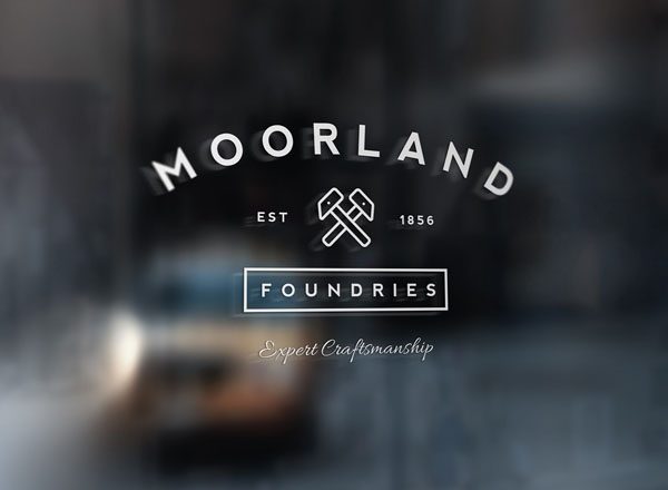 橱窗标志展示样机 Window Sign Mockup