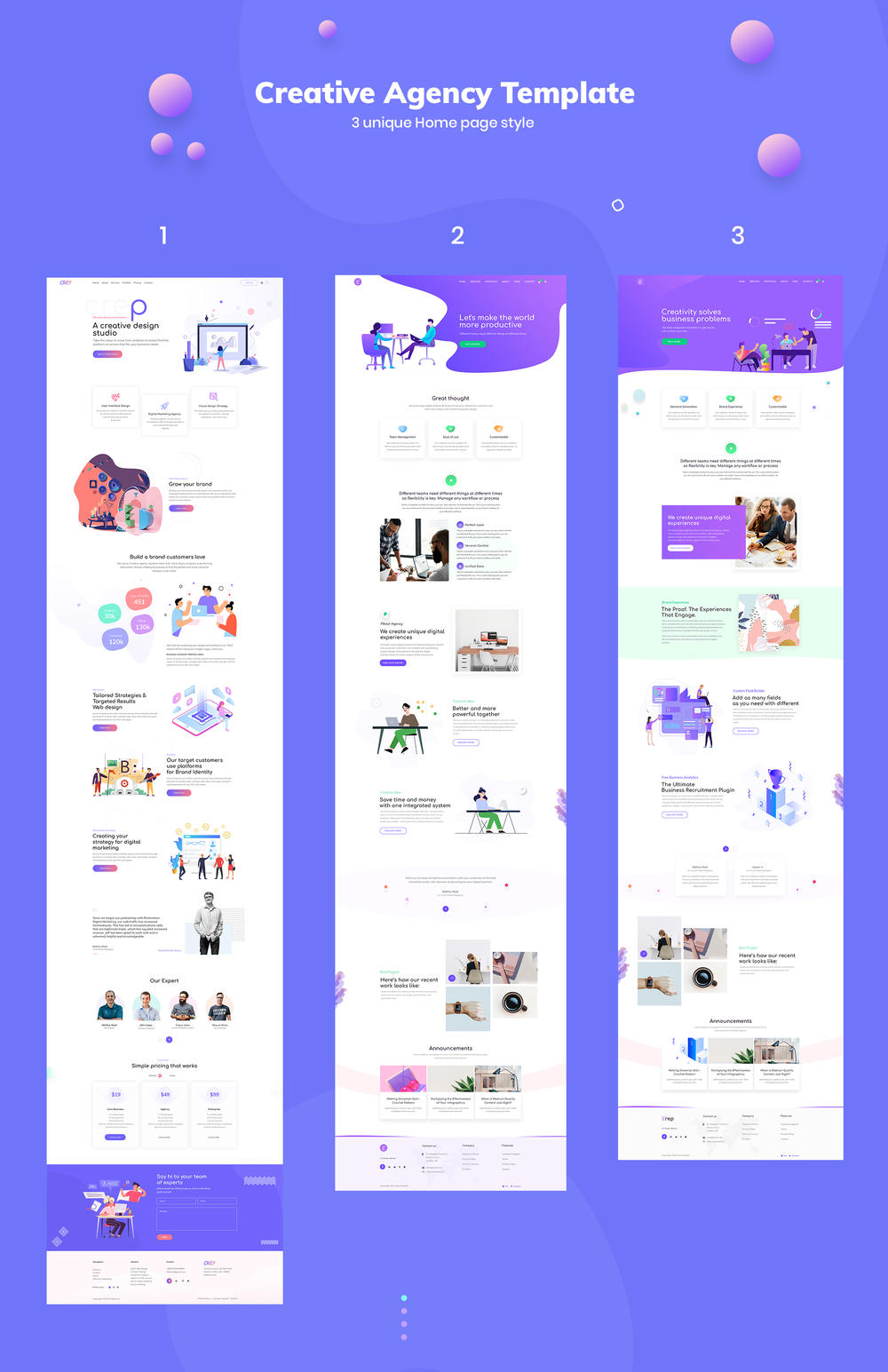 素材库下午茶：精美创意的代理网站UI设计素材库精选模板[XD,PSD]插图(5)