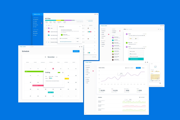 控制面板/网站仪表盘UX/UI工具包-.controlpanel [for SKETCH&amp;PS]