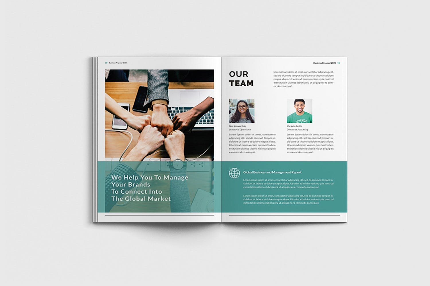 项目管理提案/项目介绍宣传画册设计模板 Mager – A4 Management Proposal Template插图(9)