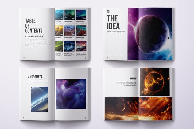 36页多用途A4规格企业画册产品目录设计模板 Multipurpose A4 Portfolio Design – 36 pages插图(1)