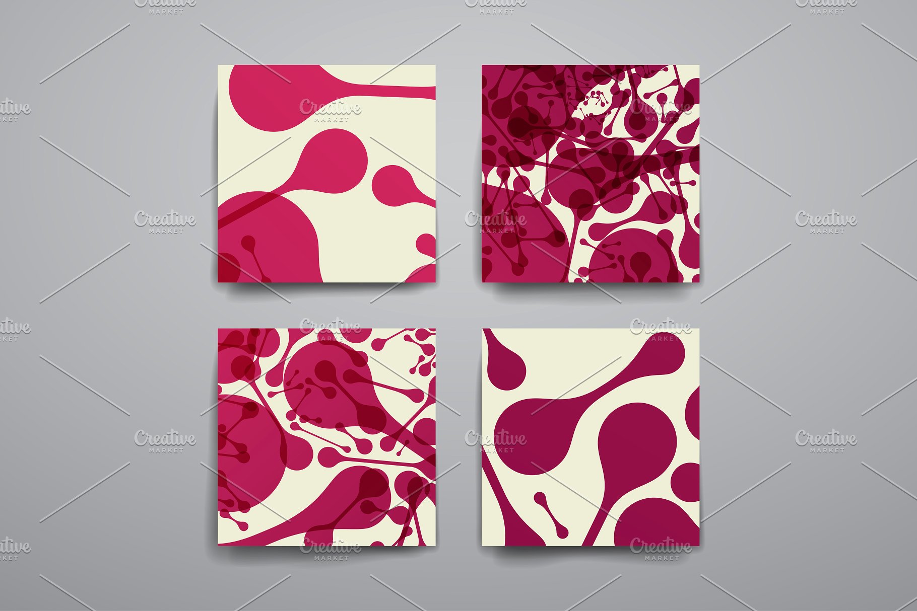 抽象几何图案背景纹理素材 Abstract Templates and Backgrounds插图(4)