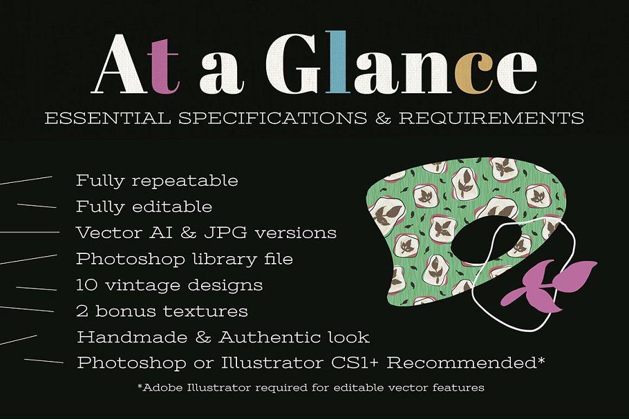 20世纪50年代艺术风格图案纹理合集 1950s and Mid-Century Patterns插图(5)