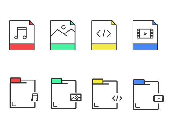 8 枚文档类型图标素材之家精选sketch素材