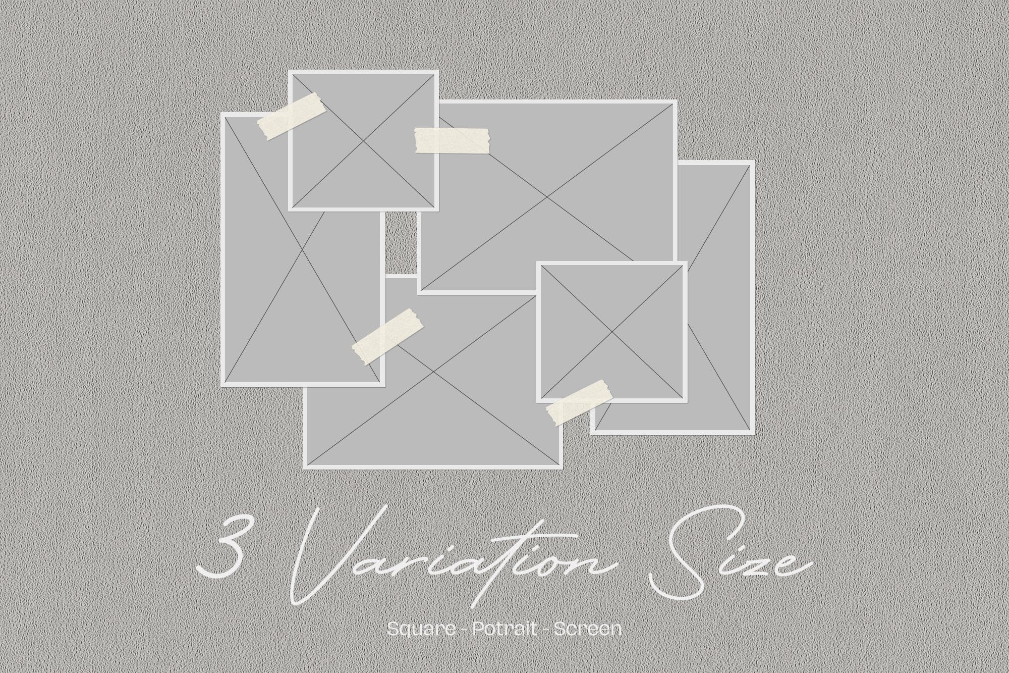 企业文化情绪板照片墙样机素材库精选模板 Moodboard Mockup Kit插图(7)