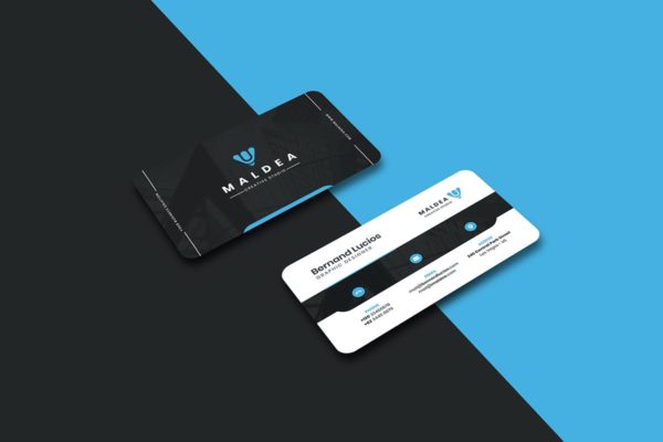 创意版式设计圆角企业素材库精选名片模板 Business Card