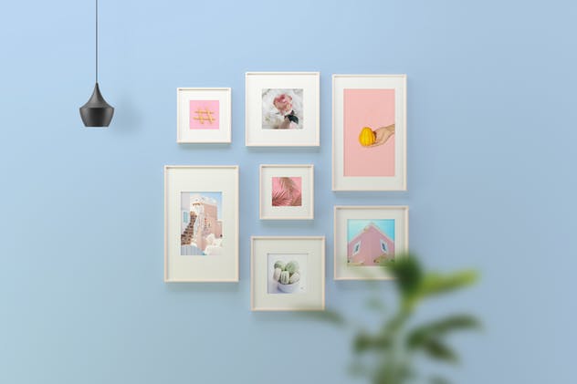 摄影艺术作品/海报画框样机模板 Picture Frame Mockup插图(1)