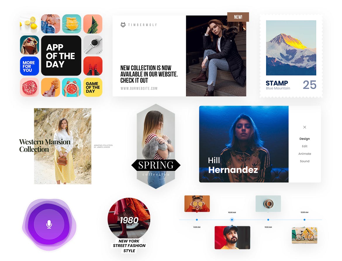100个APP＆Web原型UI界面设计元素下载 Web Elements插图(2)
