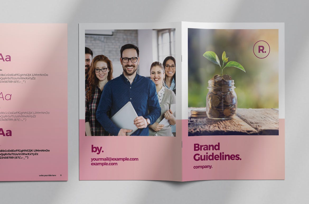 品牌指南/品牌规范手册排版设计模板 Brand Style Guide Layout插图(3)