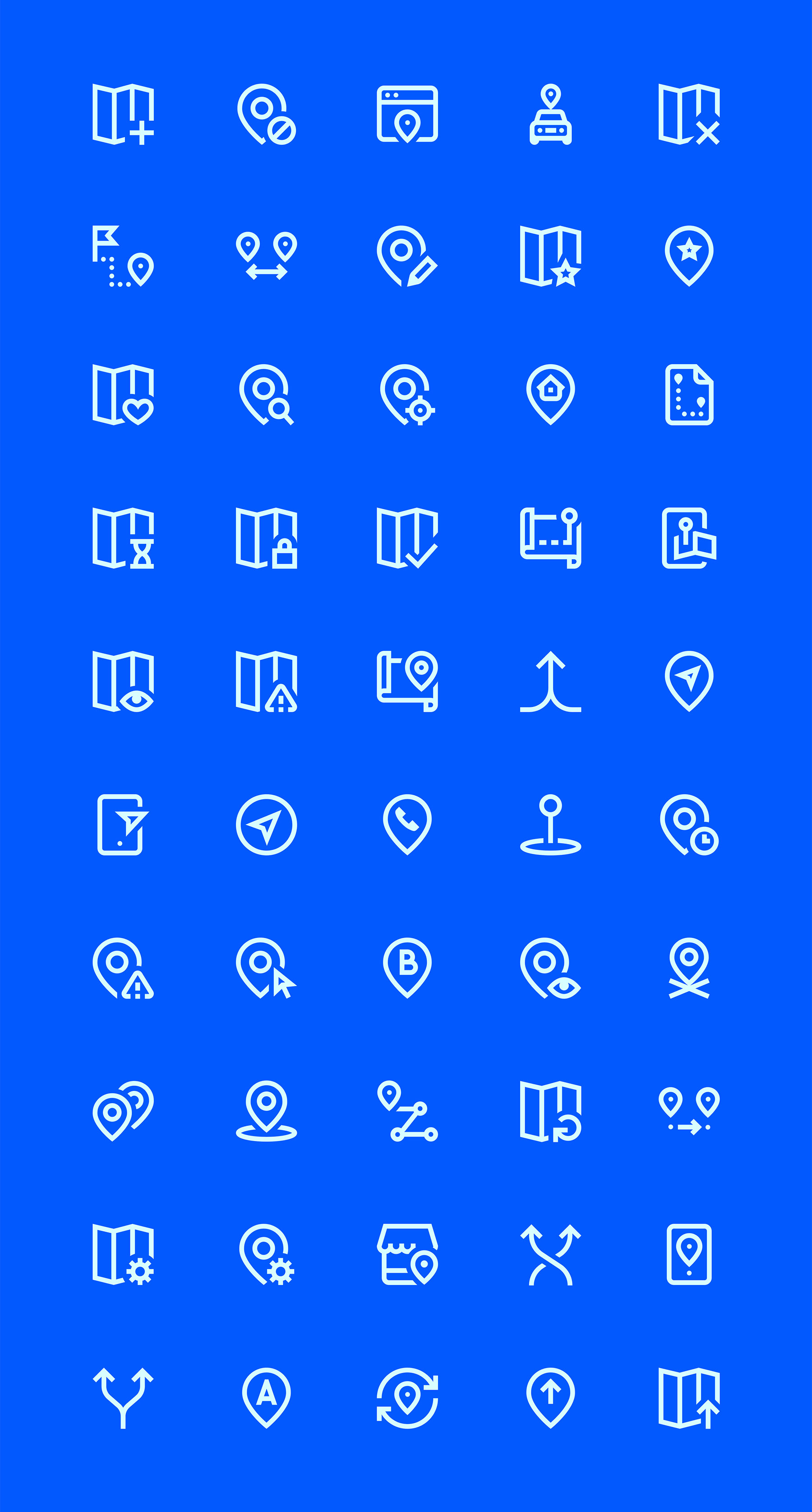 50 枚位置元素图标